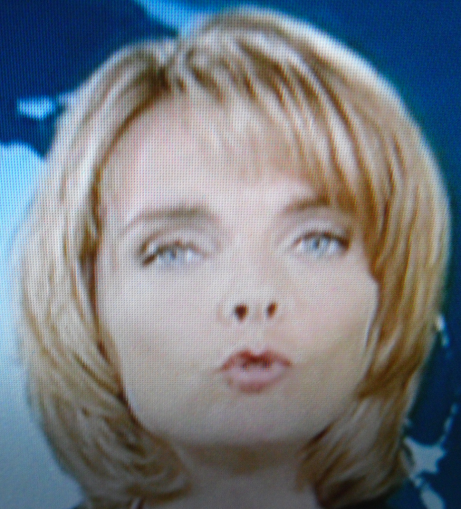 ZDF-Moderatorin, Foto vom 17. September 2013 am Bildschirm aufgenommen, DieRedaktion...